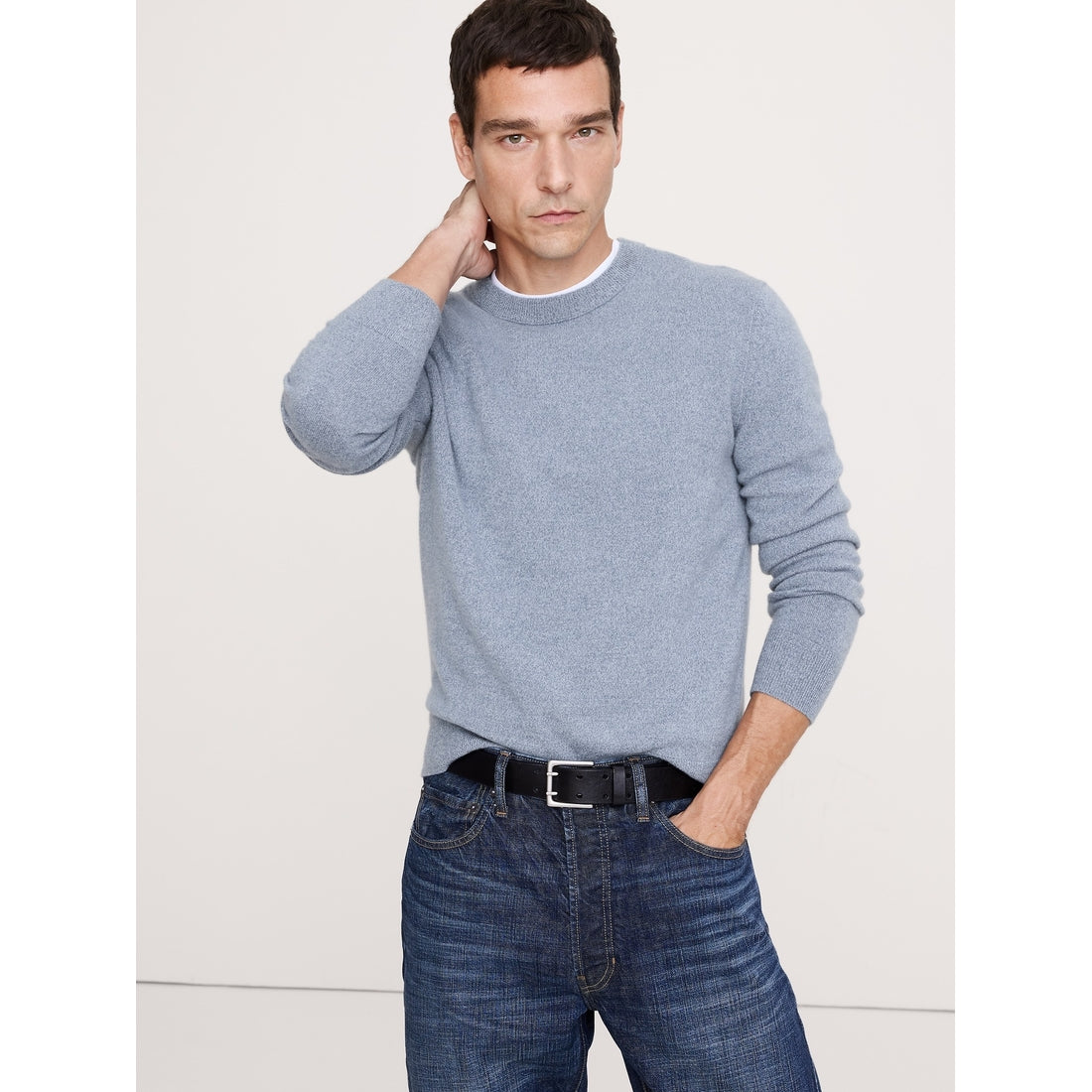 Men's Cashmere Crew-Neck Sweater