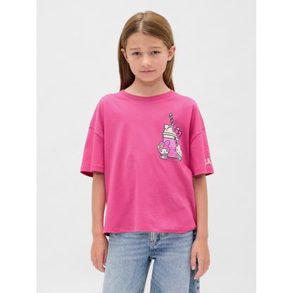 Girls' Oversized Graphic T-Shirt