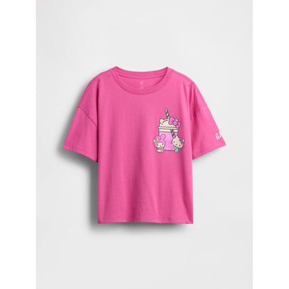 Girls' Oversized Graphic T-Shirt