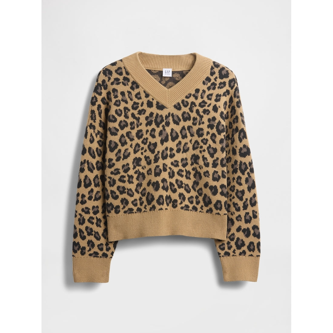 Girls' Boxy V-Neck Sweater
