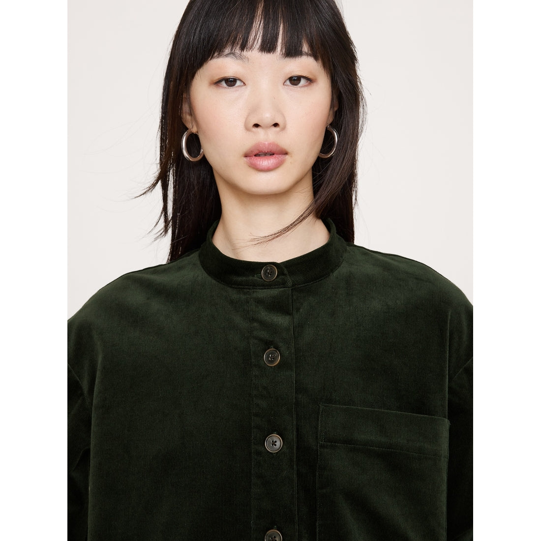 Women's Corduroy Popover Shift Dress