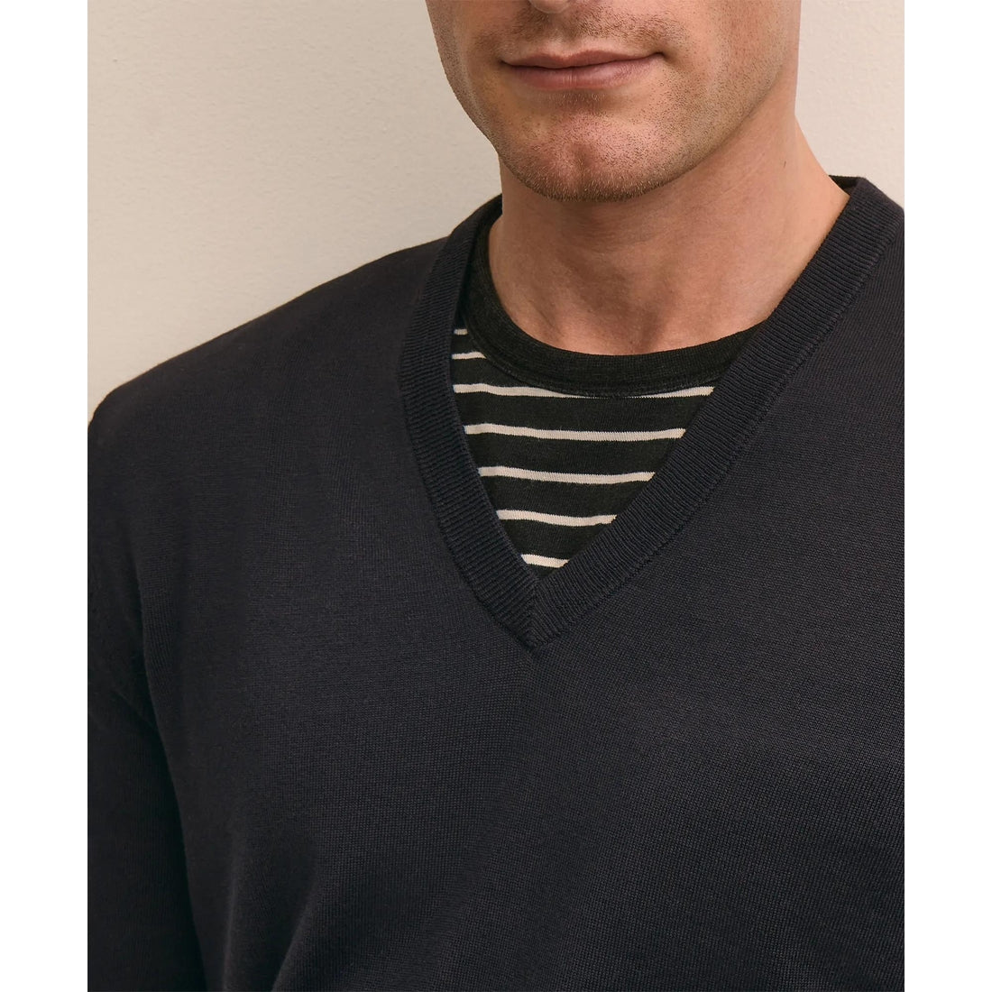 Supima Cotton V-Neck Sweater