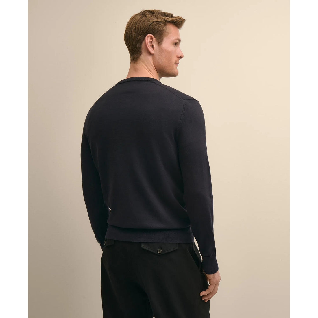 Supima Cotton V-Neck Sweater