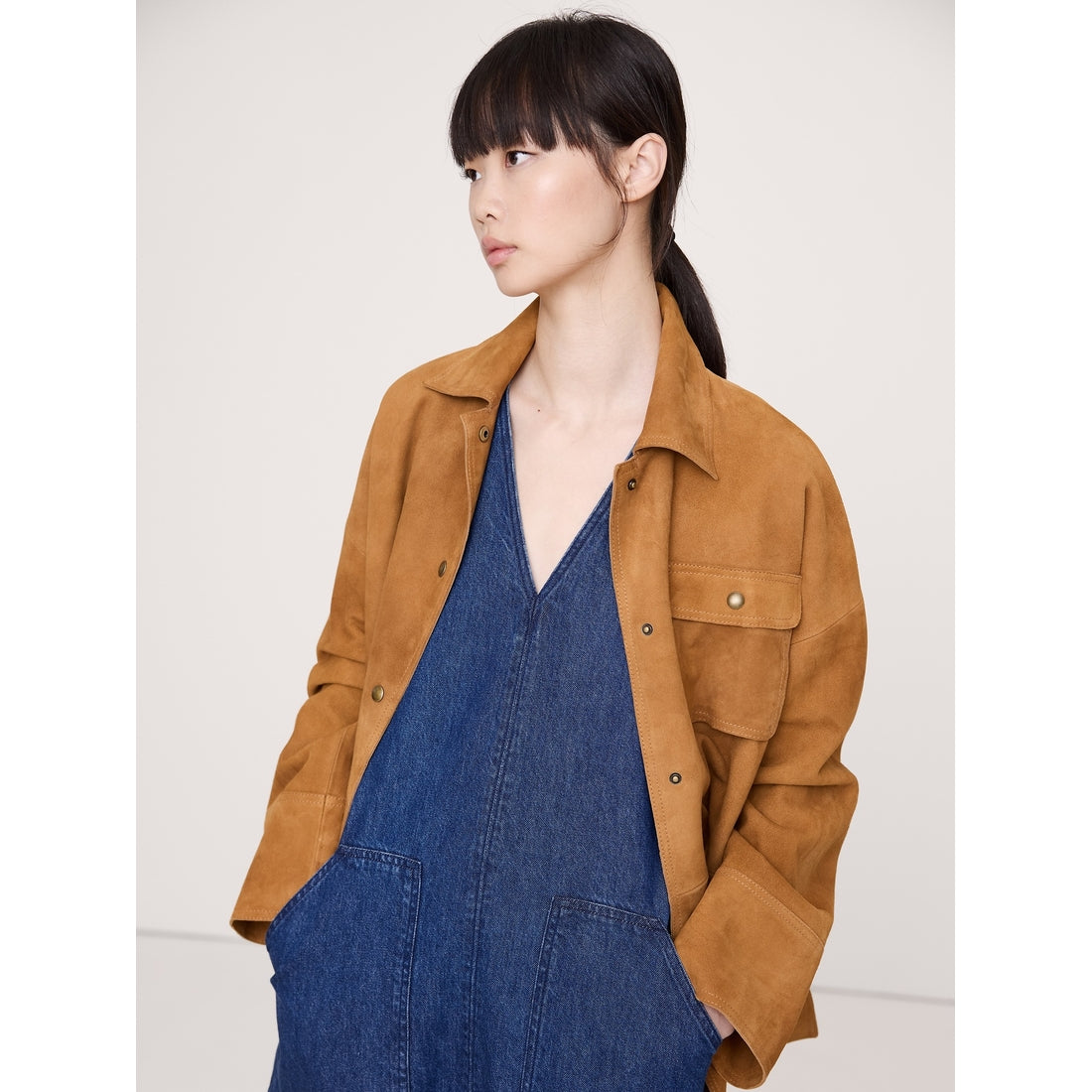 Women's Denim Shift Dress