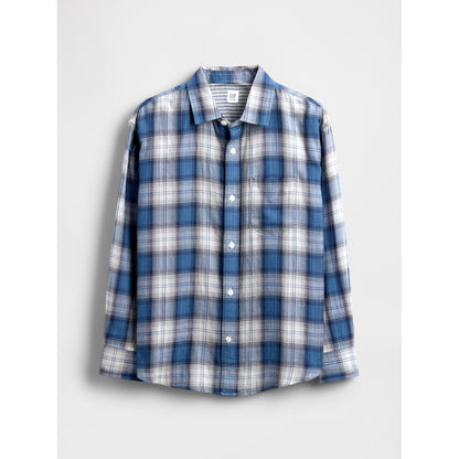 Boys' Relaxed Plaid Shirt