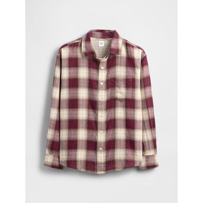Boys' Relaxed Plaid Shirt