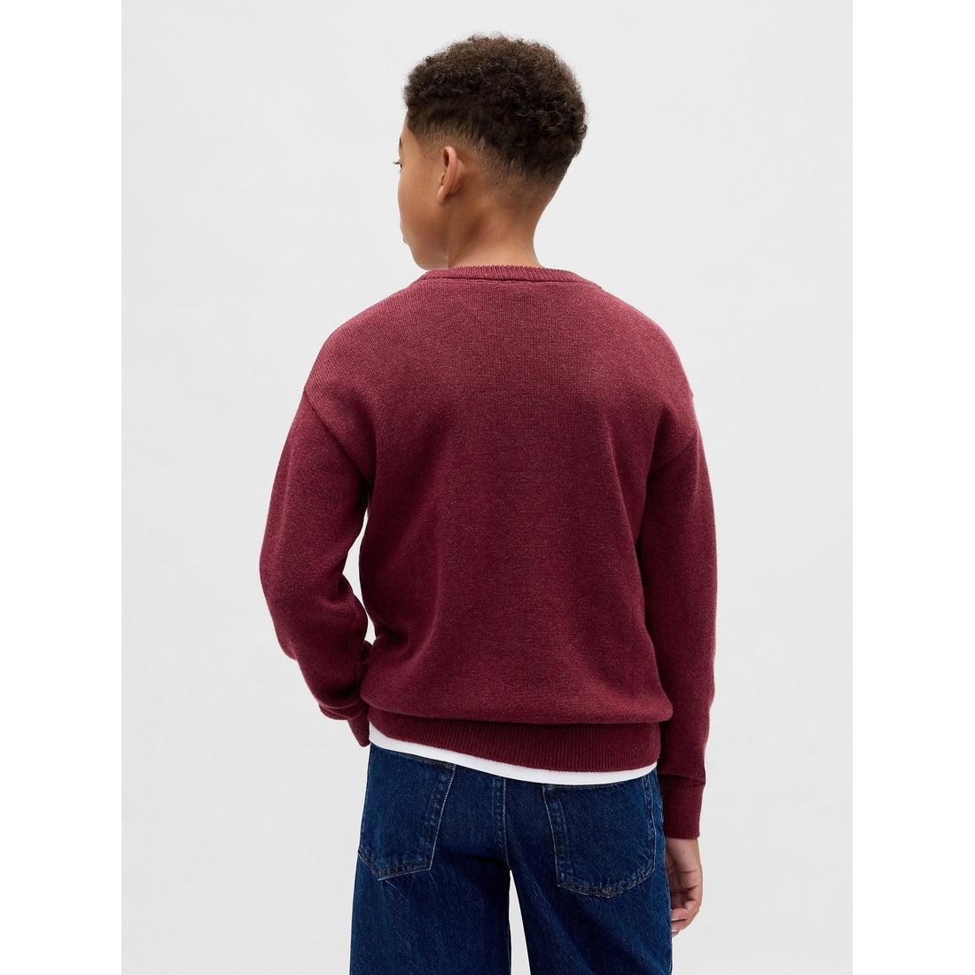 Boys' Relaxed Crewneck Sweater