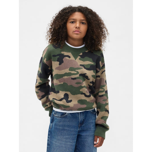 Boys' Relaxed Crewneck Sweater