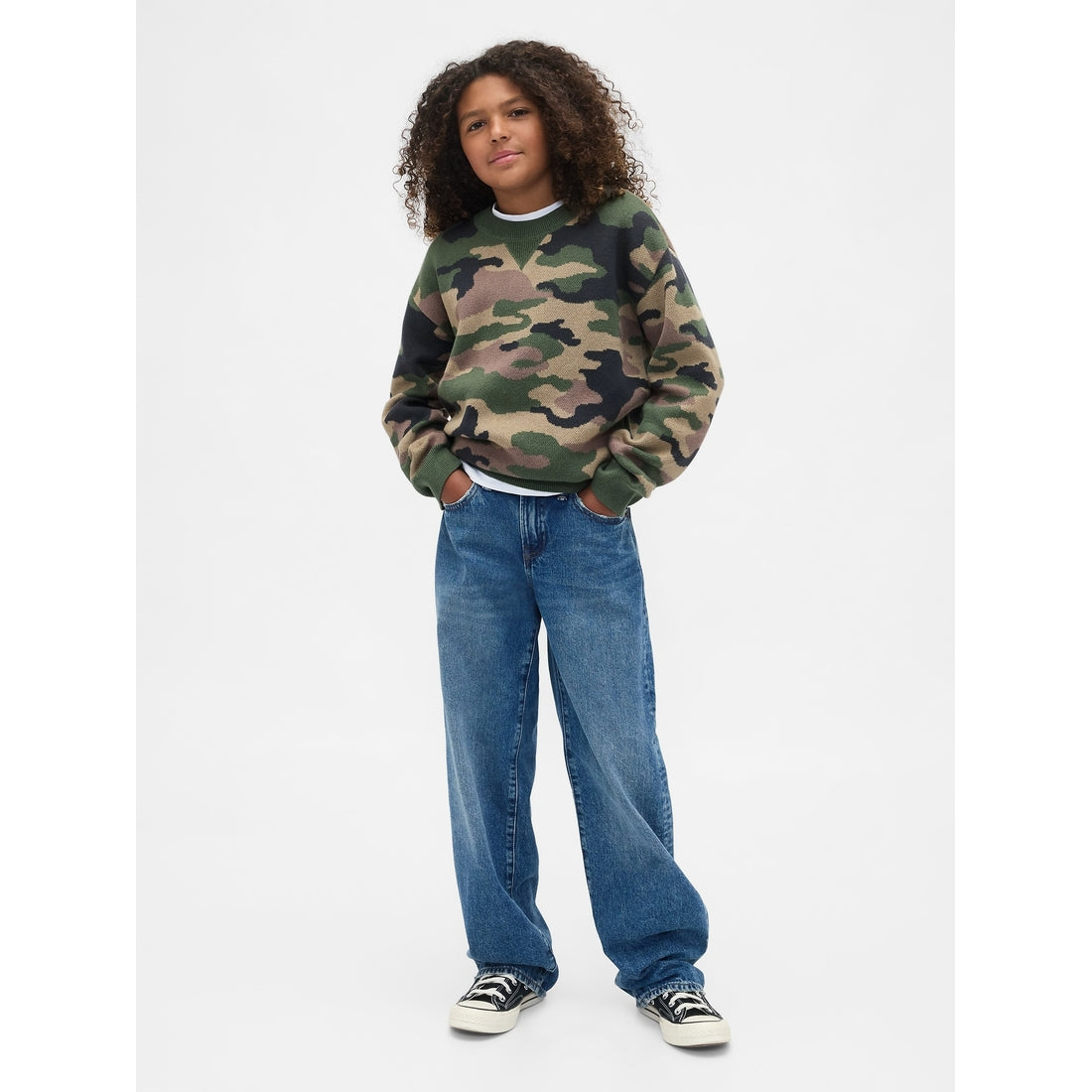 Boys' Relaxed Crewneck Sweater