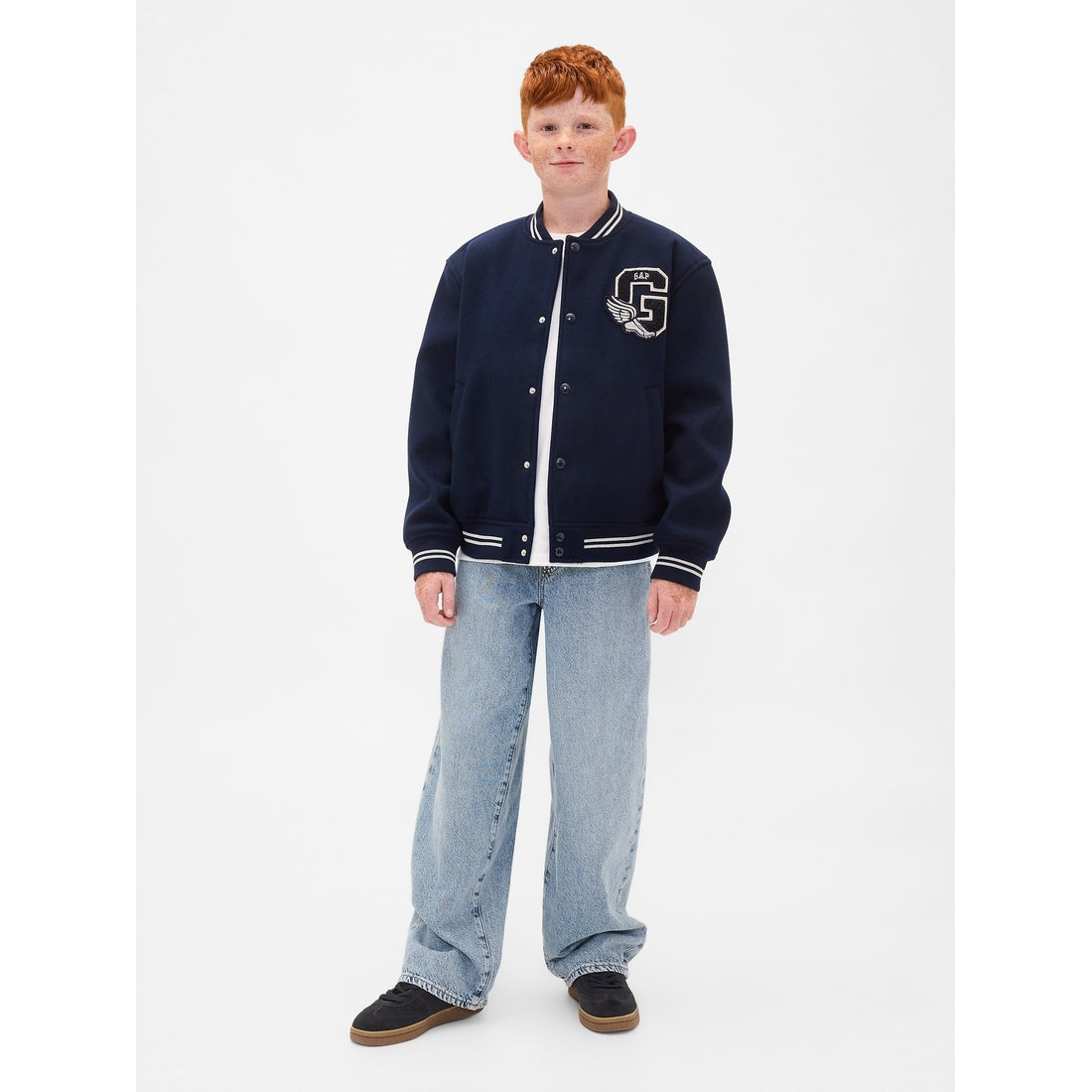 Boys' Varsity Logo Bomber Jacket