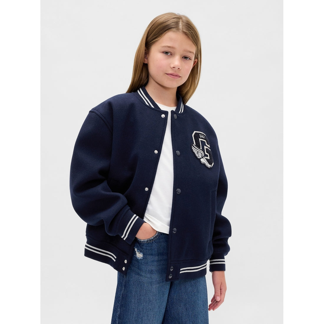 Boys' Varsity Logo Bomber Jacket