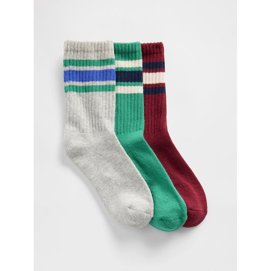 Boys' Varsity Slouchy Crew Socks (3-Pack)