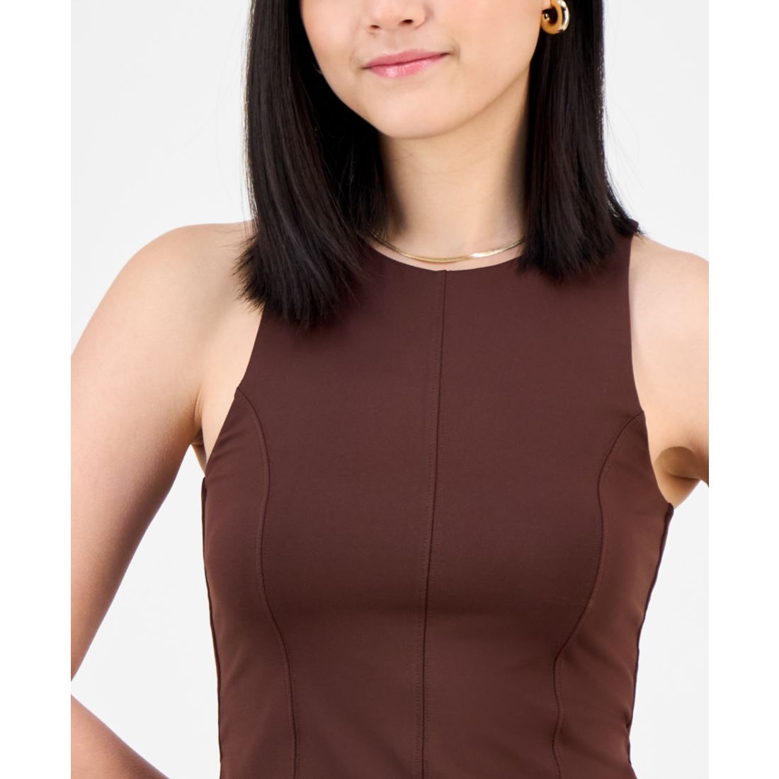 Bar Iii Women's Soft-Seam Corset Tank Top, Exclusively at Macy's