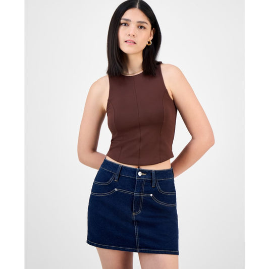 Bar Iii Women's Soft-Seam Corset Tank Top, Exclusively at Macy's
