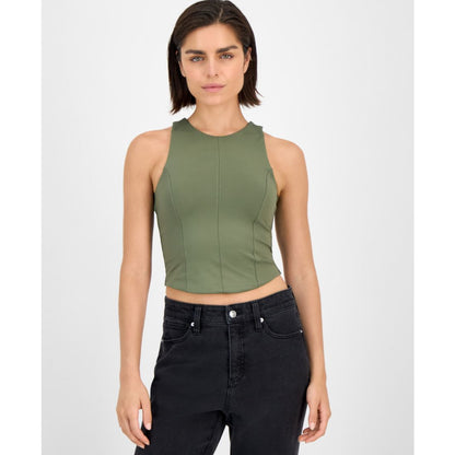 Bar Iii Women's Soft-Seam Corset Tank Top, Exclusively at Macy's