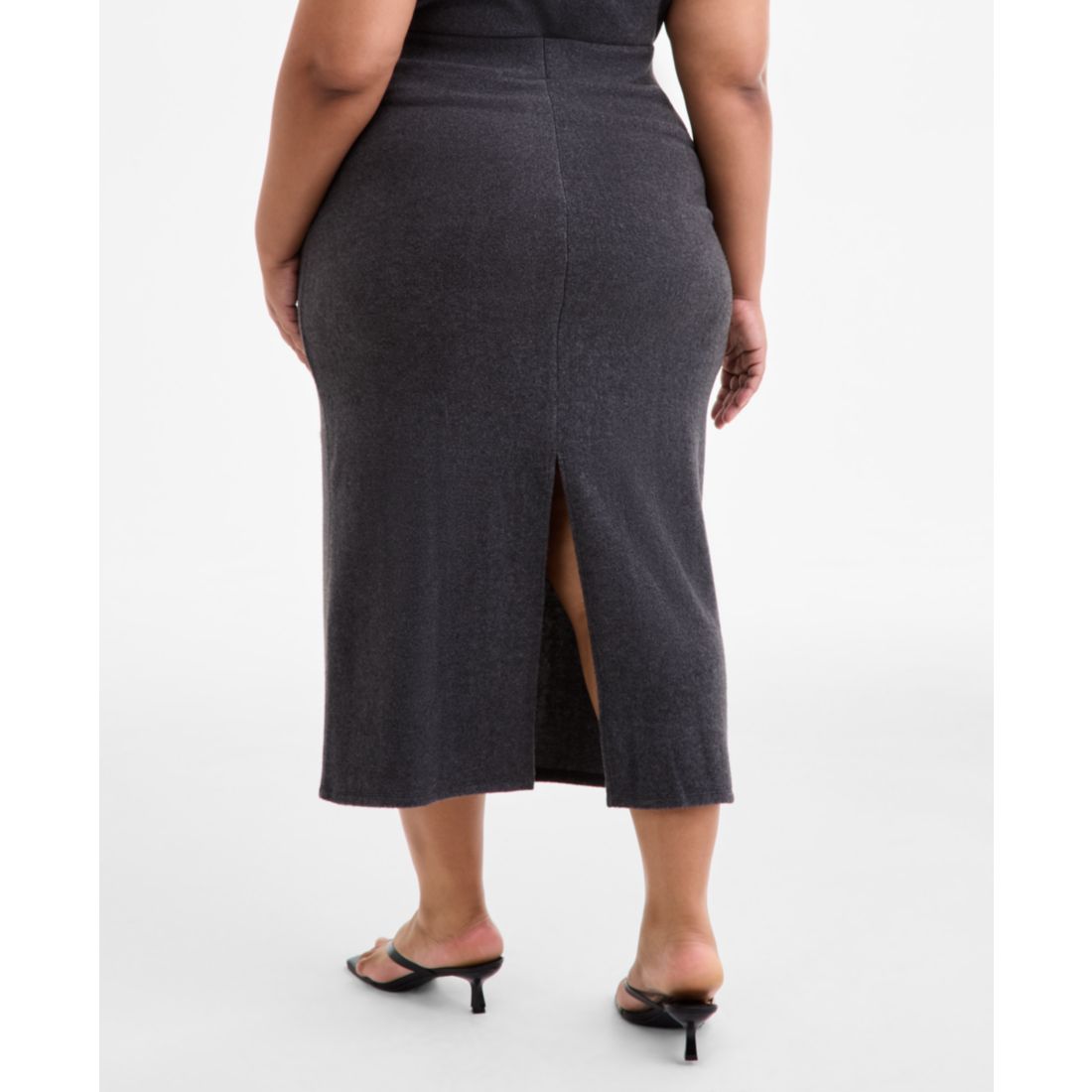 Bar Iii Trendy Plus Size Midi Sweater Skirt, Macy's Exclusive