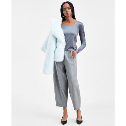 Bar Iii Women's Shine Scoop-Neck Top, Macy's Exclusive