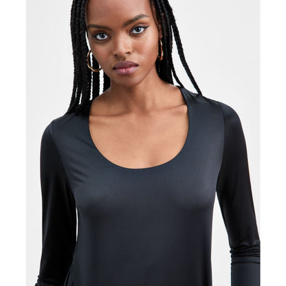 Bar Iii Women's Shine Scoop-Neck Top, Macy's Exclusive