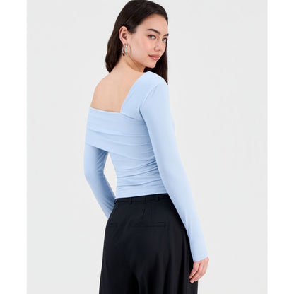 Bar Iii Women's Asymmetric Long-Sleeve Top, Macy's Exclusive