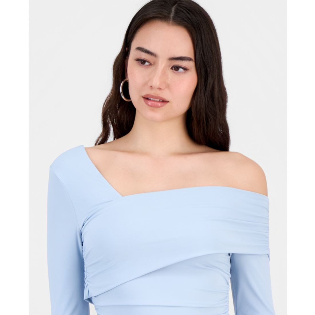 Bar Iii Women's Asymmetric Long-Sleeve Top, Macy's Exclusive