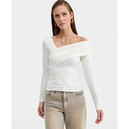 Bar Iii Women's Asymmetric Long-Sleeve Top, Macy's Exclusive
