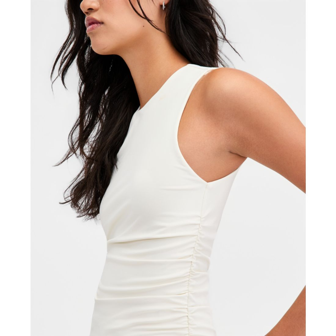 Bar Iii Women's Sleeveless Ruched Top, Macy's Exclusive