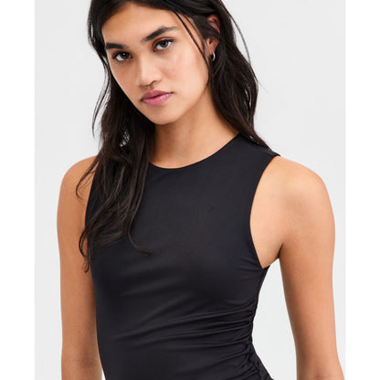 Bar Iii Women's Sleeveless Ruched Top, Macy's Exclusive