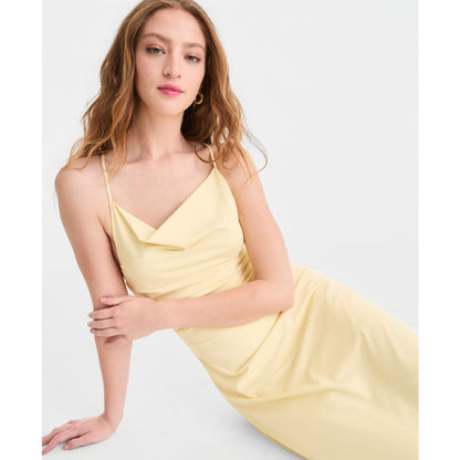 Bar Iii Women's Second Skin Asymmetric-Hem Slip Dress, Macy's Exclusive
