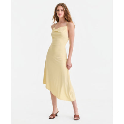 Bar Iii Women's Second Skin Asymmetric-Hem Slip Dress, Macy's Exclusive