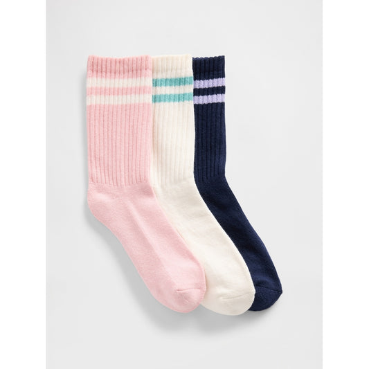 Girls' Slouchy Crew Socks (3-Pack)