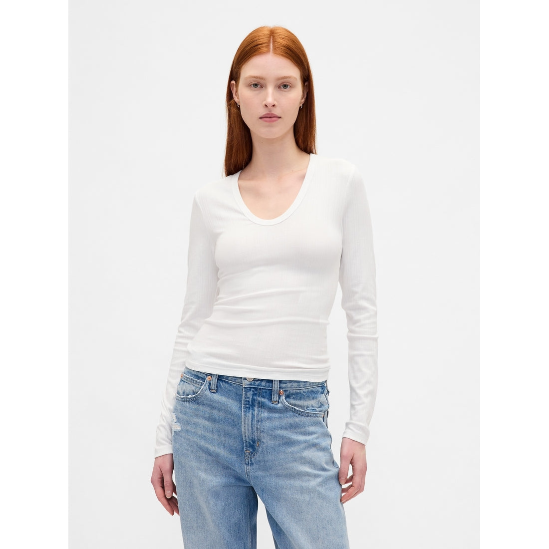 Women's Sheer Modern Rib T-Shirt