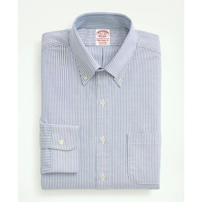 American-Made Oxford Cloth Button-Down Stripe Dress Shirt