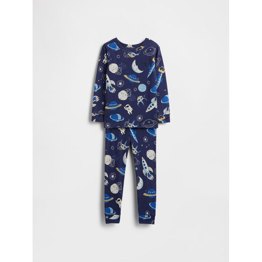 Toddler & Organic Brushed Cotton Space Pj Set