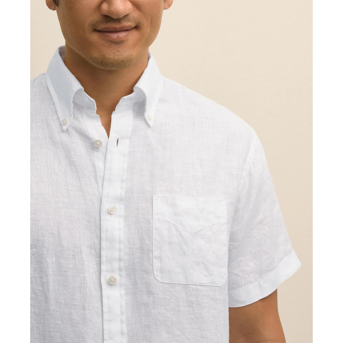 Irish Linen Short-Sleeve Sport Shirt