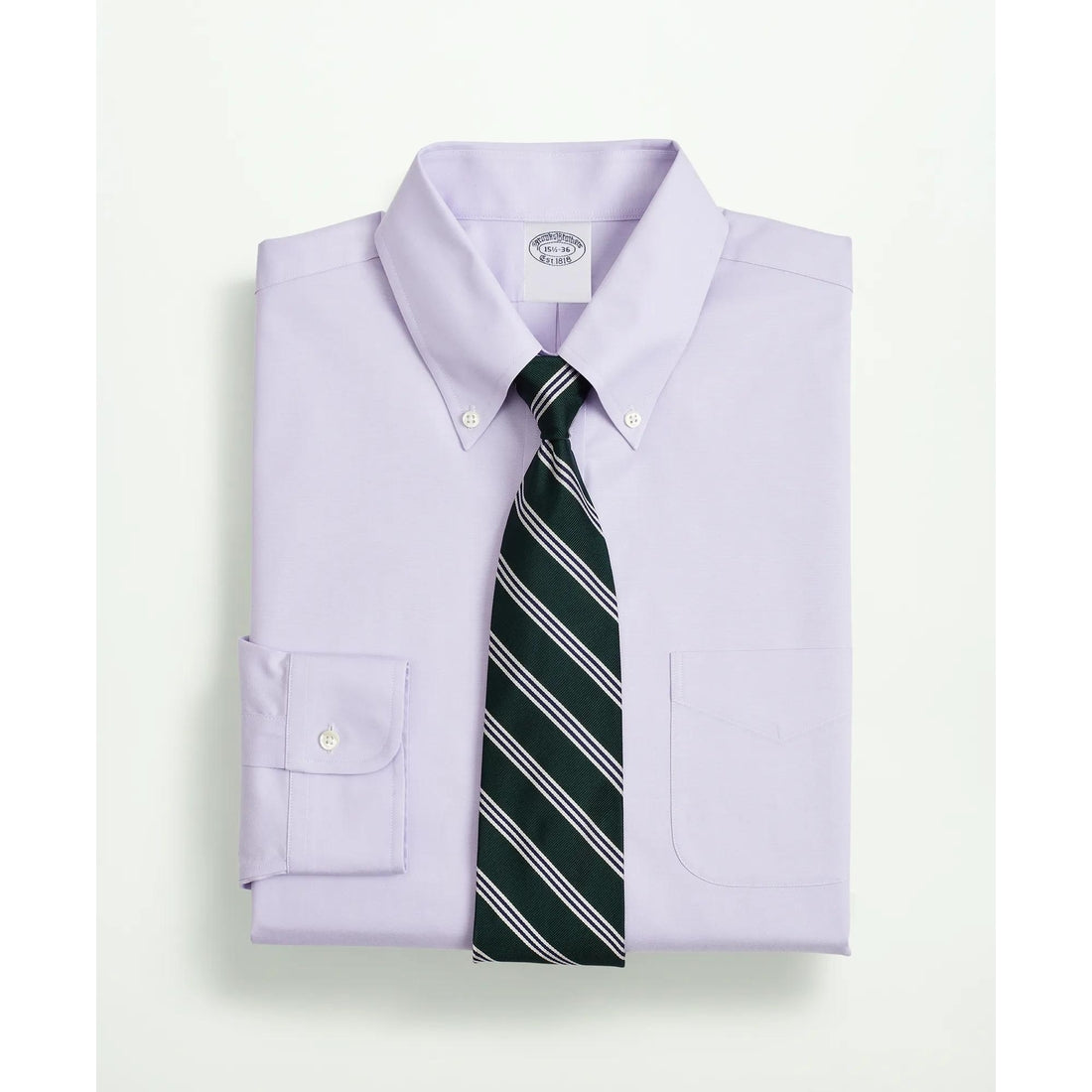 Stretch Supima Cotton Non-Iron Pinpoint Oxford Button-Down Collar Dress Shirt