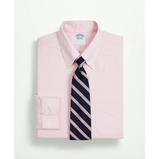 Stretch Supima Cotton Non-Iron Pinpoint Oxford Button-Down Collar Dress Shirt