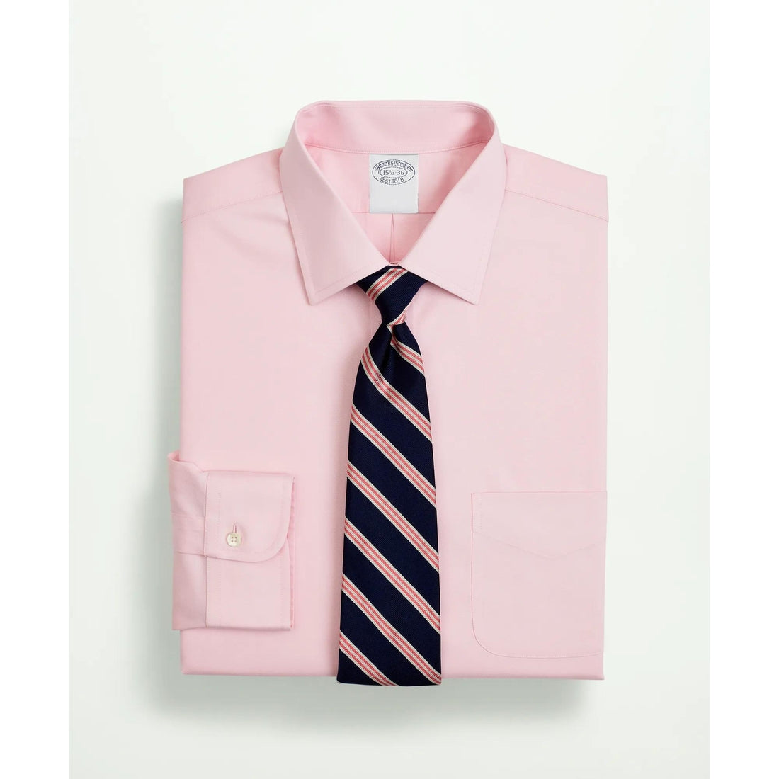 Stretch Supima Cotton Non-Iron Pinpoint Oxford Ainsley Collar Dress Shirt