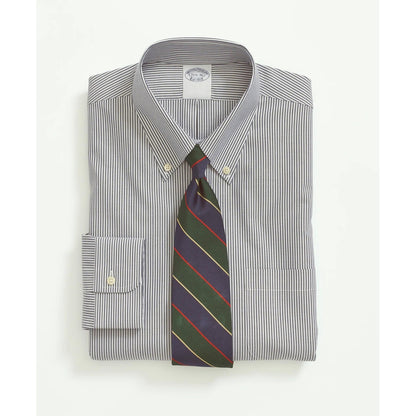 Stretch Supima Cotton Non-Iron Pinpoint Oxford Button-Down Collar, Candy Stripe Dress Shirt