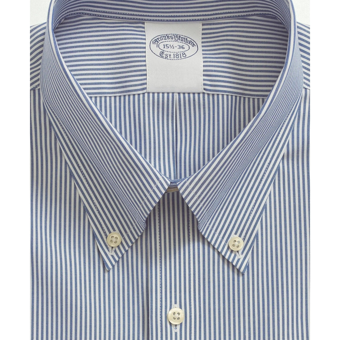 Stretch Supima Cotton Non-Iron Pinpoint Oxford Button-Down Collar, Candy Stripe Dress Shirt