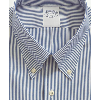 Stretch Supima Cotton Non-Iron Pinpoint Oxford Button-Down Collar, Candy Stripe Dress Shirt