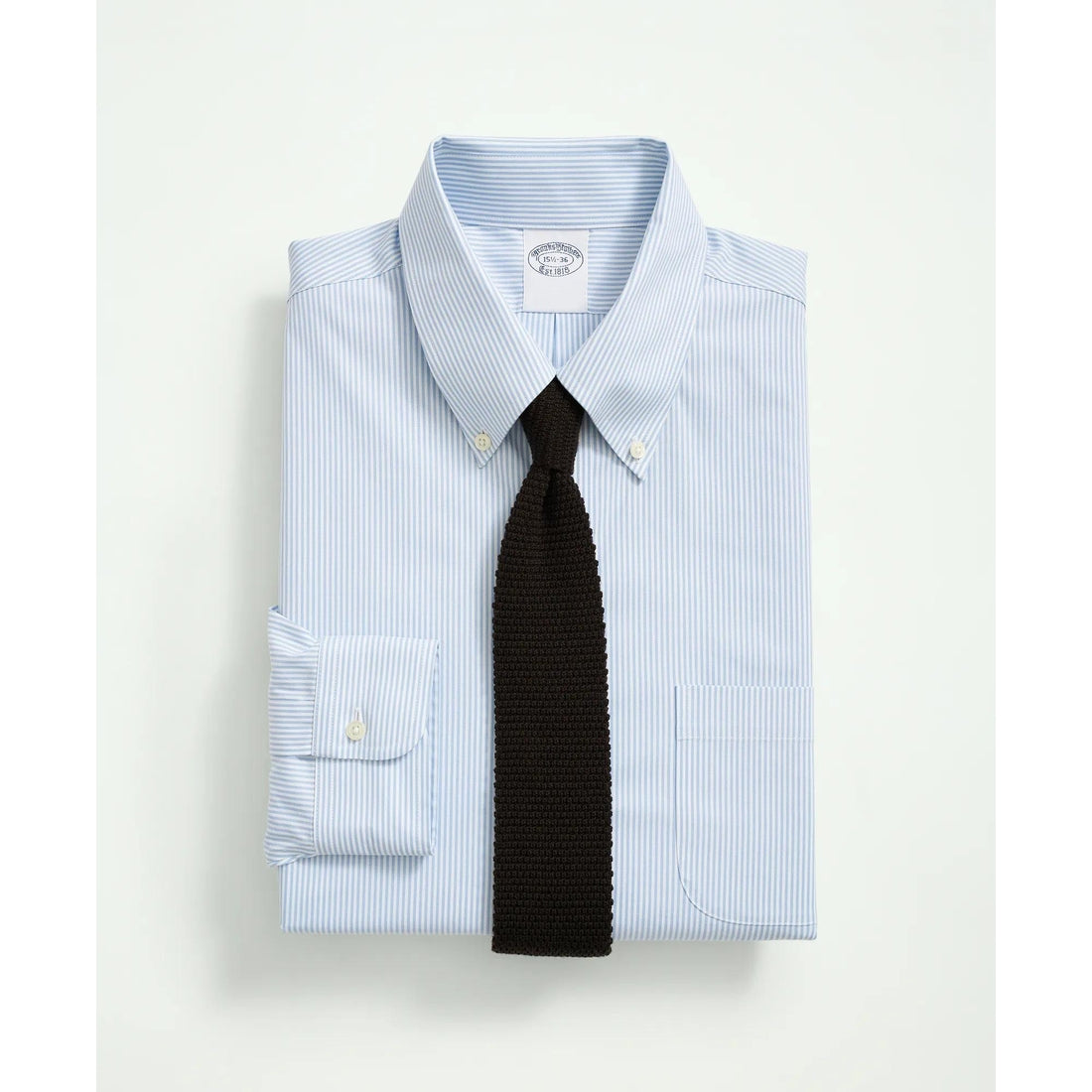 Stretch Supima Cotton Non-Iron Pinpoint Oxford Button-Down Collar, Candy Stripe Dress Shirt