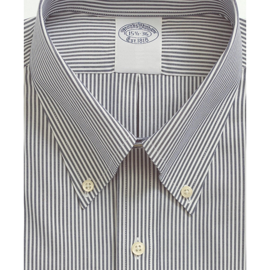 Stretch Supima Cotton Non-Iron Pinpoint Oxford Button-Down Collar, Candy Stripe Dress Shirt