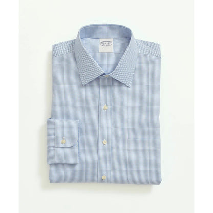 Stretch Supima Cotton Non-Iron Pinpoint Oxford Ainsley Collar, Gingham Dress Shirt