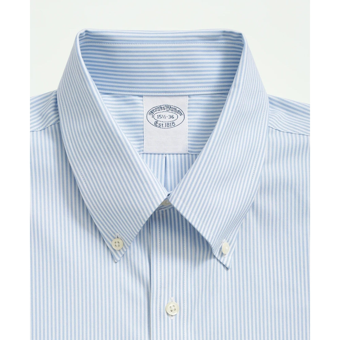 Stretch Supima Cotton Non-Iron Pinpoint Oxford Button-Down Collar, Candy Stripe Dress Shirt