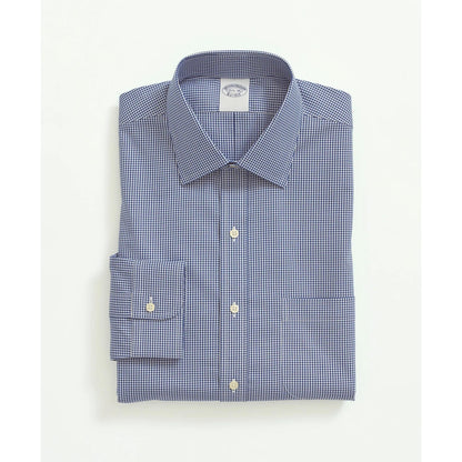 Stretch Supima Cotton Non-Iron Pinpoint Oxford Ainsley Collar, Gingham Dress Shirt