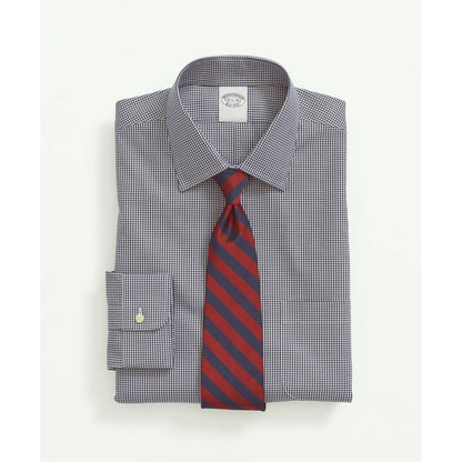 Stretch Supima Cotton Non-Iron Pinpoint Oxford Ainsley Collar, Gingham Dress Shirt