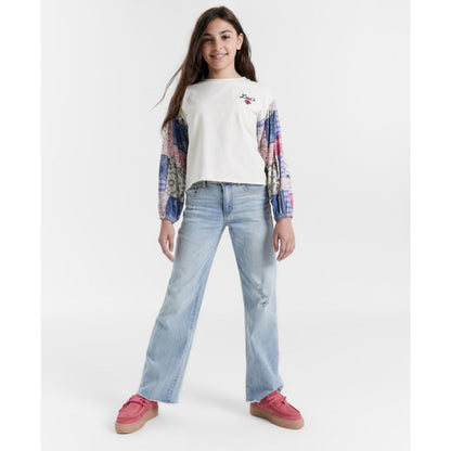 Levi's Big Girls Vintage-Like Mid Rise Wide Leg Jeans