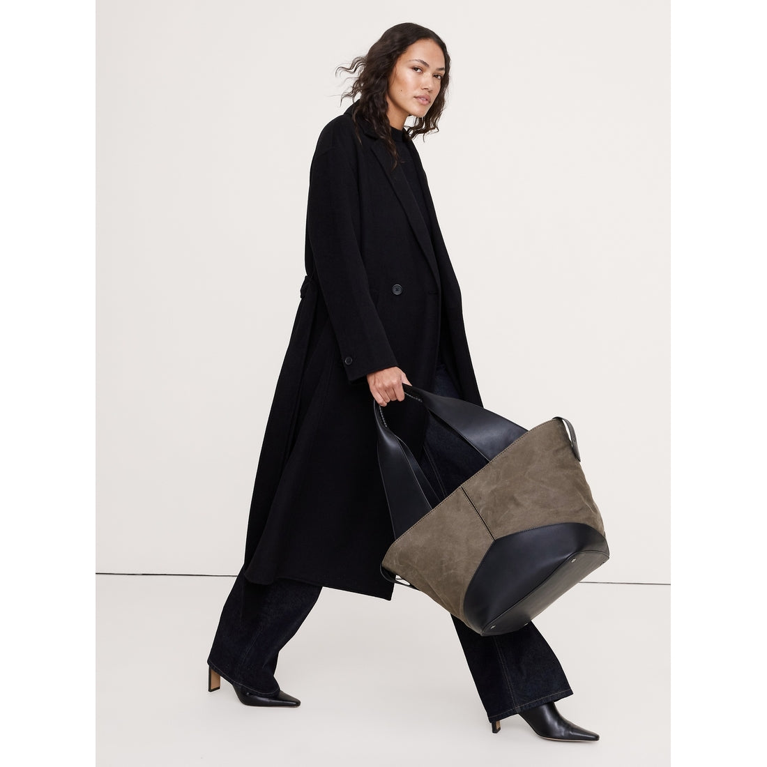 Women's Large Patchwork Medium Zip Tote