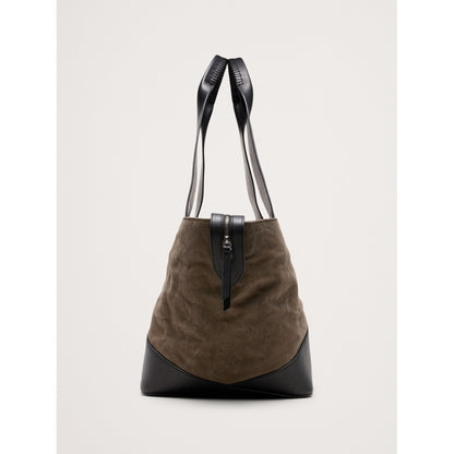 Women's Large Patchwork Medium Zip Tote