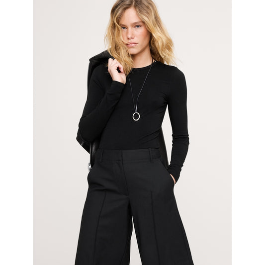Women's Luxe Wool-Blend Crew-Neck T-Shirt